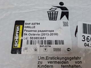 Решетка радиатора, ориг. номер SHF02794, Skoda Octavia A7 2013-2017