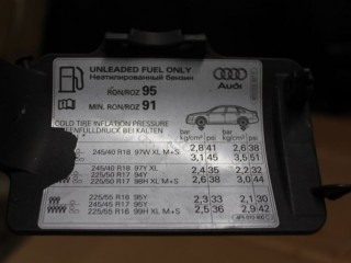 Ниша лючка бензобака, ориг. номер 4G0809906C, Audi A6 S6 C7