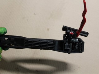 Ручка двери нaружная задняя правая, ориг. номер 6921128070A0, Toyota Camry V40