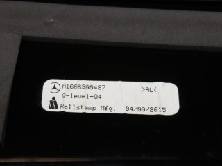 Накладка рамки двери задняя правая, ориг. номер A1666900487, Mercedes GL-klasse X166 GL GLS 2012-2016