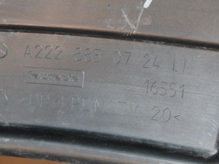 Накладка решетки ПТФ левая, ориг. номер A2228850724, Mercedes S-klasse W222 2013-2017