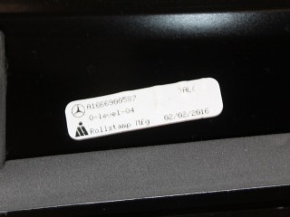Накладка рамки двери задняя левая, ориг. номер A1666900587, Mercedes GL-klasse X166 GL GLS 2012-2016