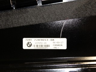 Накладка рамки двери задняя левая, ориг. номер 51227289653, BMW X5 F15 2013-2018