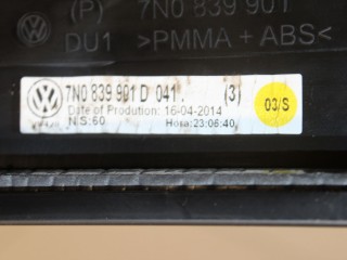 Накладка рамки двери задняя левая, ориг. номер 7N0839901D041, Volkswagen Sharan 2003-2010