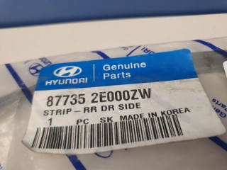 Уплотнитель расширителя крыла, ориг. номер 877352E000, Hyundai Tucson JM 2004-2010