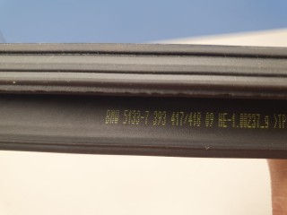Накладка стекла передней правой двери, ориг. номер 51337393418, BMW X3 G01 G08 2017-2021