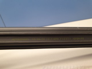 Накладка стекла передней левой двери, ориг. номер 51337258299, BMW 3 F30 2011-2016