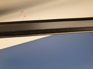 Накладка стекла передней правой двери, ориг. номер 3AA837472A, Volkswagen Passat B7 2011-2015