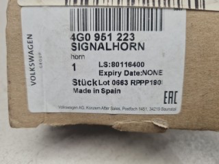 Сигнал звуковой, ориг. номер 4G0951223, Audi A6 S6 C7
