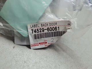 Наклейка, ориг. номер 7452960061, Lexus LX 570 URJ200 2007-2012