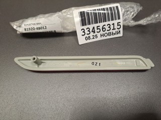 Отражатель заднего бампера левый, ориг. номер 8192048012, Toyota Camry XV50 2011-2014
