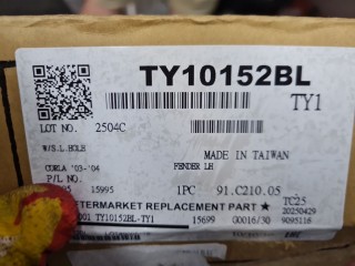 Крыло переднее левое, ориг. номер TY10152BL, Toyota Corolla E12 2000-2004