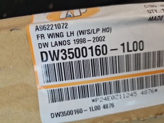 Крыло переднее левое, ориг. номер DW35001601L00, Daewoo Lanos 1997-2001