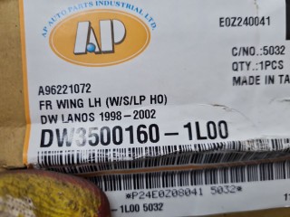 Крыло переднее левое, ориг. номер DW35001601L00, Daewoo Lanos 1997-2001