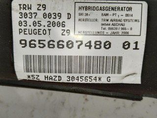 Подушка безопасности боковая (шторка) левая, ориг. номер 9656607480, Peugeot 607 2004-2010