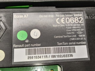 Монитор, ориг. номер 259153411R, Renault Fluence 2009-2013