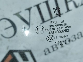 Стекло двери передней левой, Peugeot 407 2004-2008