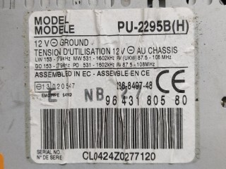 Магнитола, ориг. номер 9643180580, Citroen C5 2000-2004