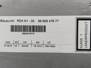 Магнитола, ориг. номер 9660647877, Citroen C5 2004-2008