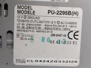 Магнитола, ориг. номер 9643180580, Citroen C5 2000-2004