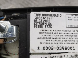 Подушка безопасности боковая (в сиденье), ориг. номер 96358187ZK, Citroen C5 2000-2004