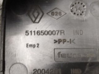 Заглушка (решетка) в бампер задний, ориг. номер 511650007R, Renault Scenic 2013-2016