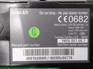 Монитор, ориг. номер 259153398R, Renault Scenic 2013-2016