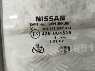 Стекло двери задней левой, Nissan Pathfinder 2004-2010