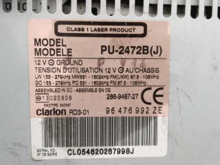 Магнитола, ориг. номер 96476992, Citroen C5 2000-2004