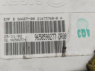 Дисплей, ориг. номер 9650598277, Citroen C5 2000-2004