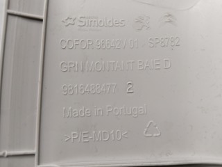 Обшивка стойки передней правой, ориг. номер 9816488477, Peugeot Partner 2018-2023