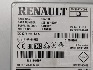 Магнитола, ориг. номер 281154929R, Renault Grand Scenic 2016-2020