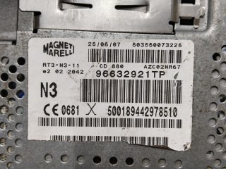 Магнитола, ориг. номер 96632921TP, Peugeot 607 2004-2010