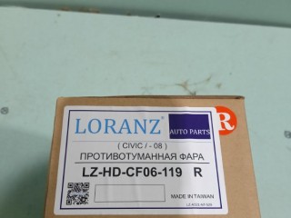 Фара Птф, ориг. номер TGFL011R, 33901SNB023, 2172033PA, ST2172033R, Honda Civic 8