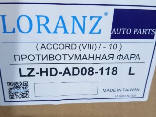 Фара Птф, ориг. номер 2305, 33950TL0G01, 04395TL0305, 146CE2618, 195958112, 195958A12B, 2172042LUE, 2582995, 29270281, 33950T, 33950TP5H01, 382129, 3836290E, 383629E, AOH00005XXX, AOH00005XXX2, AOH00007XXX2, ASB18529, BR2172044, DRA15329, FD07166GA, FLHD83116, HD0724414, HD2810219G3, HD2810219G300, HD2810219G3000, HD28121901L00, HDACR08070L, HDACR08071L, HDACR08080Z, HO241071L, HO241073LR, N1A11179, PQ4600515, RR416, ST2172042L, TYC195958112, UM8816A8SE, ZZXV13044, Honda Accord 8 2007-2011