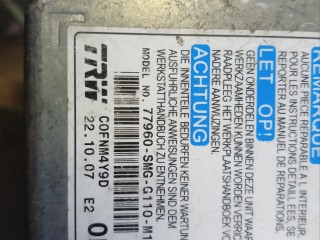 Блок Срс, ориг. номер 77960SMGG110M1, Honda Civic 8