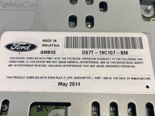 Магнитола, ориг. номер DS7T19C107BM, Ford Fusion