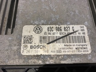 блок управления двигателем, ориг. номер 03C906027G, 0261S04348, Volkswagen Golf
