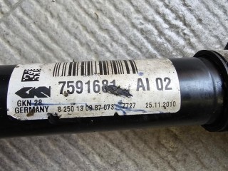 полуось передняя левая, ориг. номер 7591681, BMW X1 E84 2009-2012