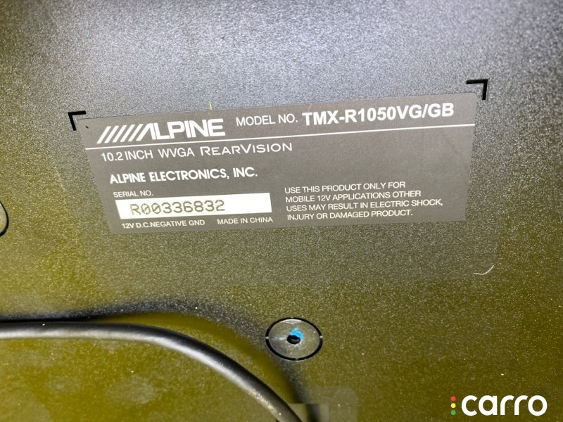 ALPINE, 9098111013, TMX-R1050VG, 2315 монитор NISSAN/MITSUBISHI/HONDA/LEXUS/TOYOTA/ALPINE STEP WAGON SPADA 2010г. - фото №3