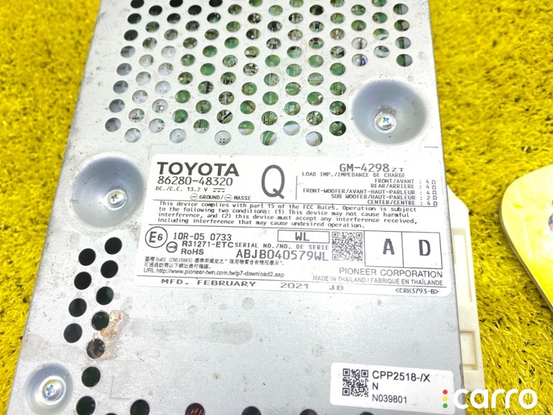усилитель магнитофона LEXUS RX450H/RX450HL/RX350/RX350L/RX300/RX200T, 8628048320, фото 2