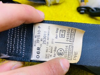 ремень безопасности ПАРА ПЕРЕД, ориг. номер 5165, 7321005080C3, 7322005070C3, TOYOTA AVENSIS 2011-2015