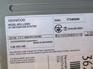 магнитофон, ориг. номер KENWOOD, 5326, MDV-L505W, KENWOOD MDVL505W