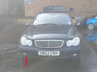 решётка бампера боковая правая, ориг. номер A2038850523, Mercedes-Benz C W203 2000-2004