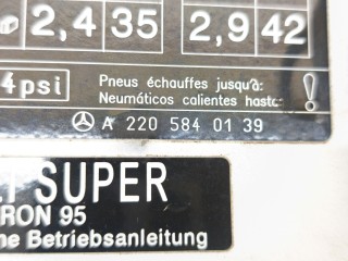 Лючок топливного бака, ориг. номер A2207500006, Mercedes-Benz S-Class 1998-2002