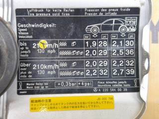 Лючок топливного бака, ориг. номер A2207500006, Mercedes-Benz S-Class 1998-2002