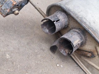 Глушитель, ориг. номер A1634905501, Mercedes-Benz ML-Class 2001-2005