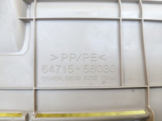 Обшивка багажника, ориг. номер 6264058190A0, TOYOTA Alphard 2002-2008