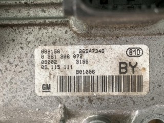 Блок управления двигателем, ориг. номер 261206072, Opel Corsa C 2000-2003