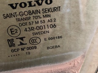 стекло двери передней левой, Volvo XC90 2 2014-2019